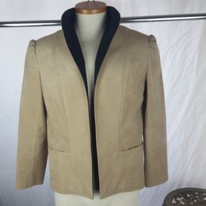 VTG ULTRA SUEDE TAN BLAZER SZ M